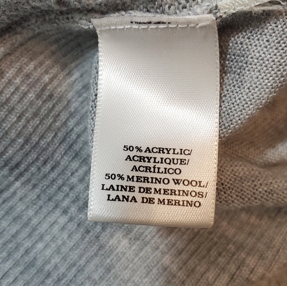 Ann Taylor Open Knit Merino Wool Blend Cardigan - Picture 8 of 9